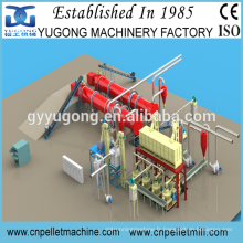 Ligne de fabrication de granulés de bois de conception professionnelle Yugong